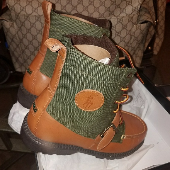 olive green polo boots